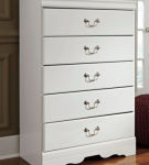 Signature Design by Ashley Anarasia Twin Sleigh Bed and Chest-White