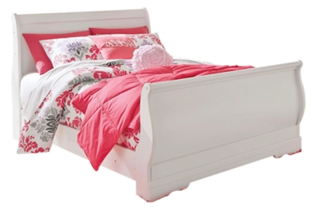 Signature Design by Ashley Anarasia Full Sleigh Bed with Dresser and Mirror