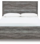 Bronyan Queen Panel Bed, Dresser, Mirror and Nightstand-Dark Gray