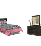 Signature Design by Ashley Maribel Twin Panel Headboard, Dresser and Mirror