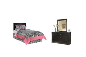 Signature Design by Ashley Maribel Twin Panel Headboard, Dresser and Mirror