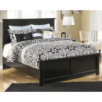 Signature Design by Ashley Maribel King Panel Bed and 2 Nightstands-Black