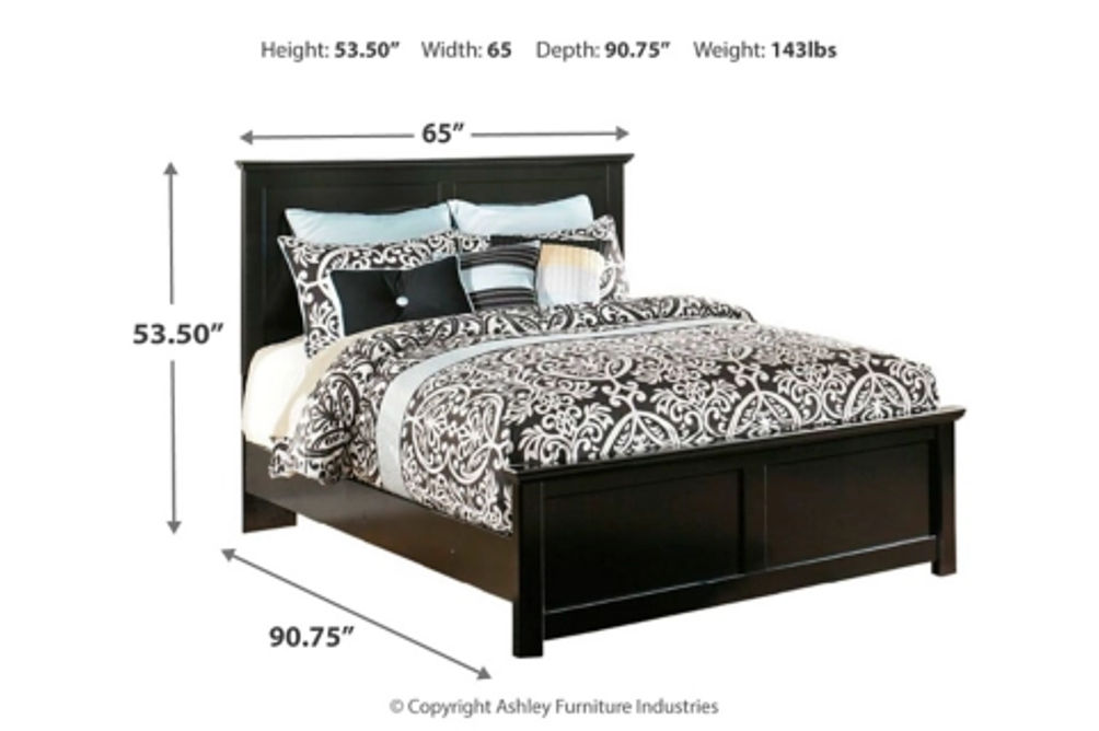 Signature Design by Ashley Maribel Queen Panel Bed and Chest-Black