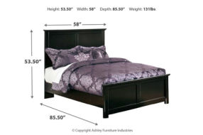 Maribel Full Panel Bed with Dresser, Mirror and 2 Nightstands