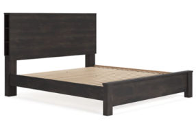 Signature Design by Ashley Toretto King Panel Bookcase Bed-Charcoal