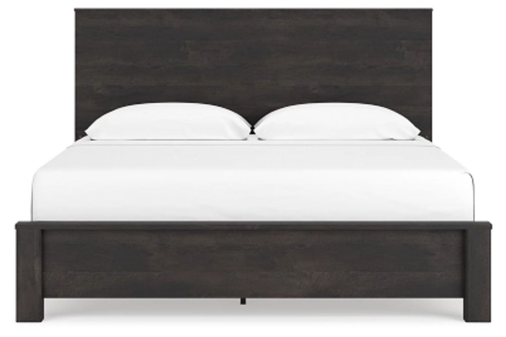 Signature Design by Ashley Toretto King Panel Bookcase Bed-Charcoal