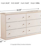 Signature Design by Ashley Bostwick Shoals Queen Panel Bed and Dresser-White