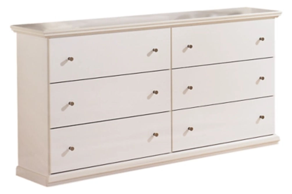 Signature Design by Ashley Bostwick Shoals Queen Panel Bed and Dresser-White