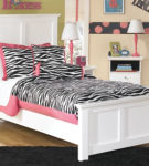 Bostwick Shoals Twin Panel Bed, Dresser, Mirror and Nightstand-White