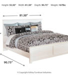 Signature Design by Ashley Bostwick Shoals King Panel Bed, Dresser, Mirror and