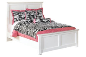 Bostwick Shoals Full Panel Bed, Dresser, Mirror and Nightstand-White