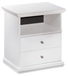 Bostwick Shoals Full Panel Bed, Dresser, Mirror, Chest, and Nightstand-White