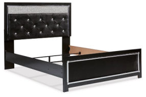 Signature Design by Ashley Kaydell Queen Upholstered Panel Bed-Black