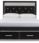 Signature Design by Ashley Kaydell Queen Upholstered Panel Storage Platform Bed