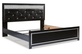 Signature Design by Ashley Kaydell King Upholstered Panel Bed-Black