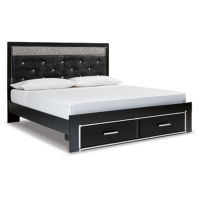 Signature Design by Ashley Kaydell King Upholstered Panel Storage Platform Bed