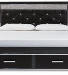 Signature Design by Ashley Kaydell King Upholstered Panel Storage Platform Bed