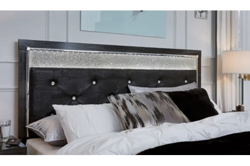 Signature Design by Ashley Kaydell King Panel Storage Bed, Dresser, Mirror and