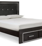 Signature Design by Ashley Kaydell Queen Panel Bed with Storage-Black