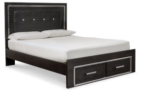 Signature Design by Ashley Kaydell Queen Panel Bed with Storage-Black