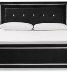 Signature Design by Ashley Kaydell King Upholstered Panel Bed and 2 Nightstands