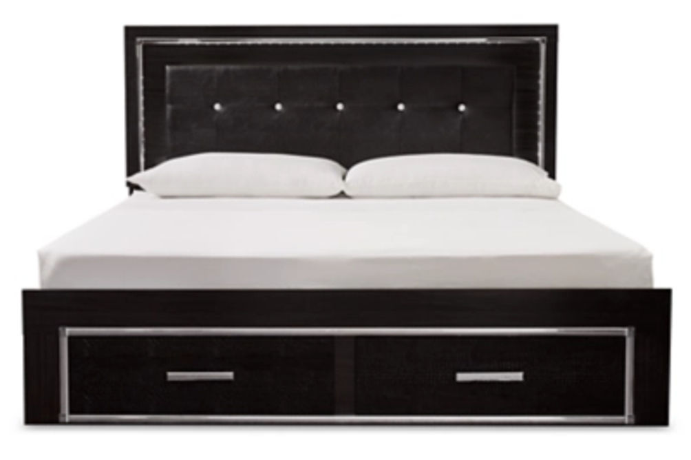 Signature Design by Ashley Kaydell King Panel Bed with Storage-Black