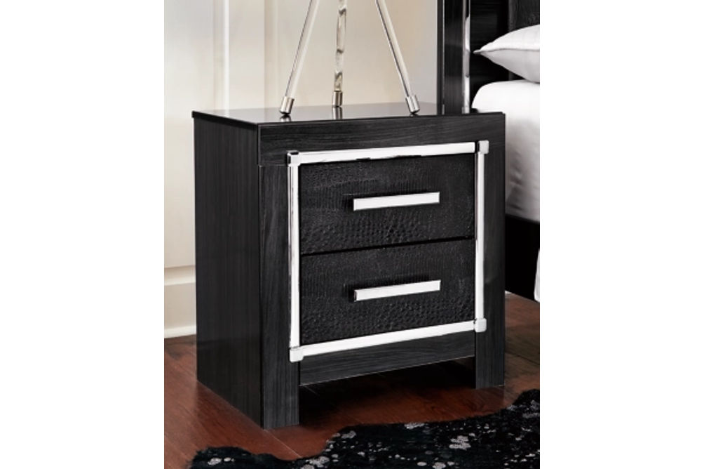 Kaydell Queen Upholstered Panel Storage Bed, Dresser, Mirror and 2 Nightstands