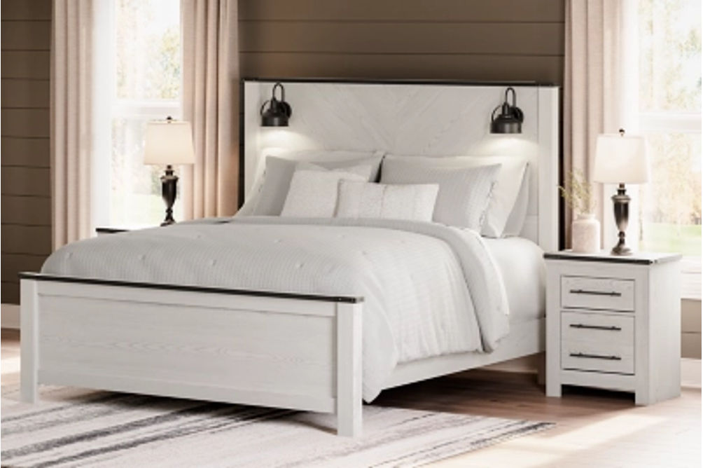 Signature Design by Ashley Schoenberg King Panel Bed-White