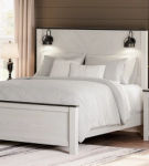 Signature Design by Ashley Schoenberg King Panel Bed-White