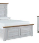 Haven Bay Queen Panel Bed, Dresser, Mirror and Nightstand-Two-tone