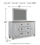 Signature Design by Ashley Haven Bay King Panel Storage Bed, Dresser and Mirror