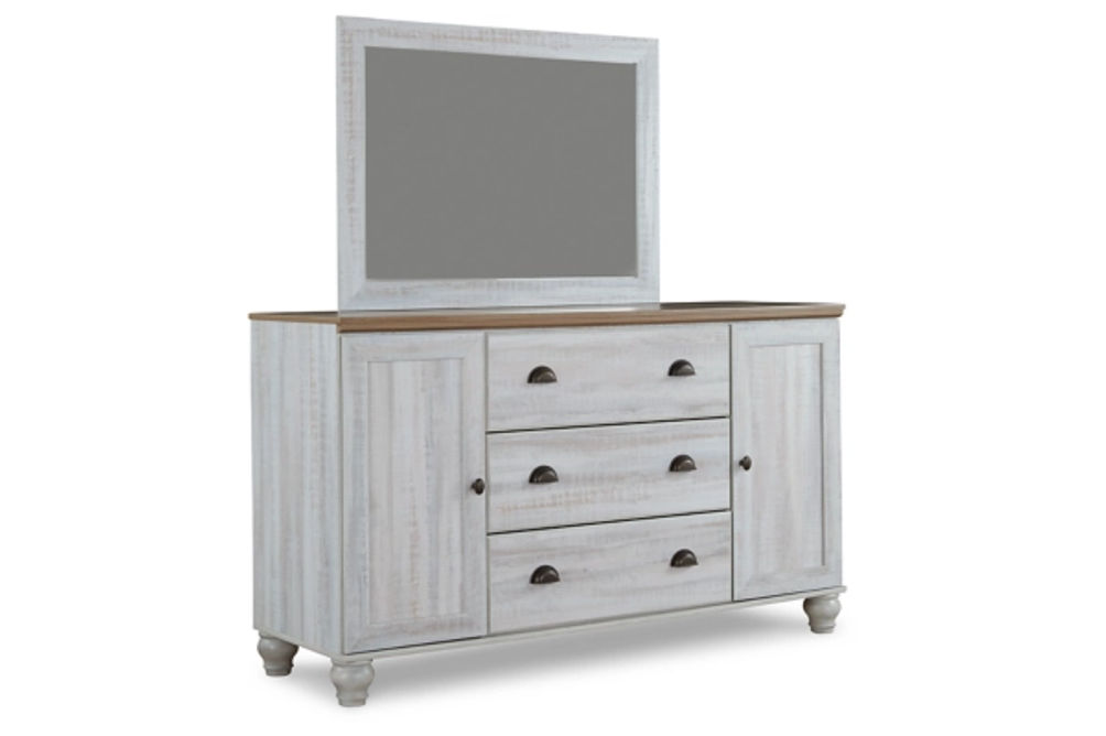 Signature Design by Ashley Haven Bay Queen Panel Bed, Dresser and Mirror