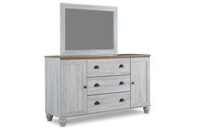 Signature Design by Ashley Haven Bay Queen Panel Bed, Dresser and Mirror