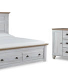 Signature Design by Ashley Haven Bay King Panel Storage Bed, Dresser and Mirror