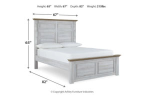 Signature Design by Ashley Haven Bay Queen Panel Bed, Dresser and Mirror