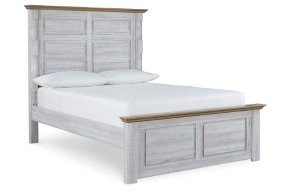 Signature Design by Ashley Haven Bay Queen Panel Bed-Two-tone