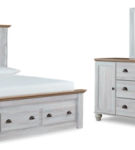 Haven Bay Queen Panel Storage Bed, Dresser and Mirror-