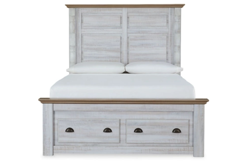 Haven Bay Queen Panel Storage Bed, Dresser and Mirror-