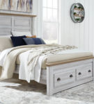 Haven Bay Queen Panel Storage Bed, Dresser and Mirror-