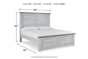 Signature Design by Ashley Haven Bay King Panel Bed, Dresser and Mirror