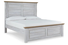 Signature Design by Ashley Haven Bay King Panel Bed-Two-tone