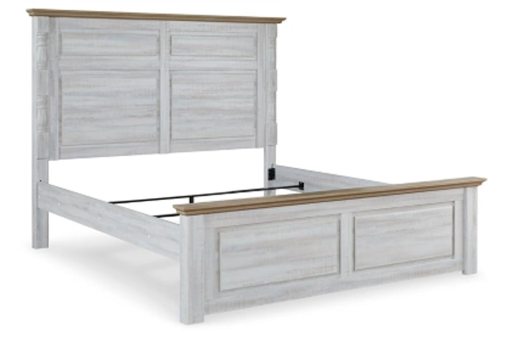 Signature Design by Ashley Haven Bay King Panel Bed-Two-tone