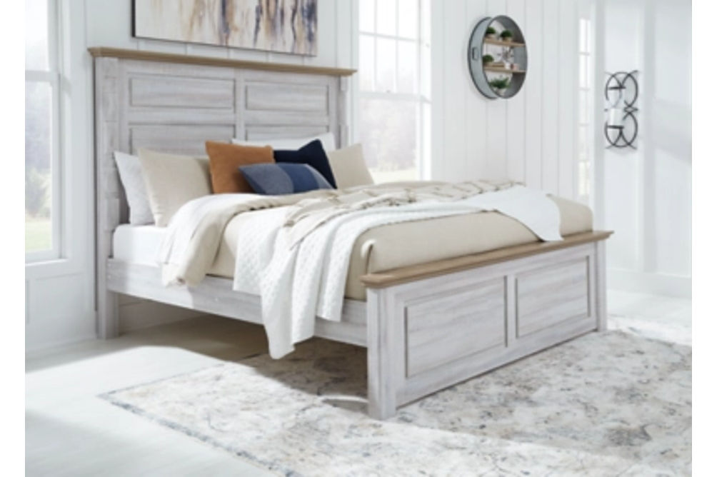 Signature Design by Ashley Haven Bay King Panel Bed, Dresser and Mirror