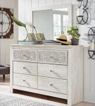 Signature Design by Ashley Paxberry King Panel Bed, Dresser and Mirror