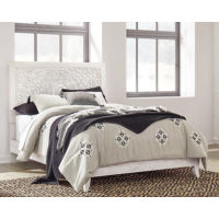 Signature Design by Ashley Paxberry Queen Panel Bed and Chest-Whitewash