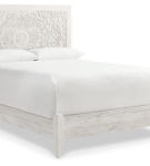 Signature Design by Ashley Paxberry Queen Panel Bed and Dresser-Whitewash