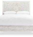 Signature Design by Ashley Paxberry Queen Panel Bed and Chest-Whitewash