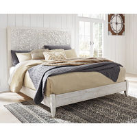 Signature Design by Ashley Paxberry King Panel Bed-Whitewash