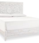 Signature Design by Ashley Paxberry King Panel Bed-Whitewash