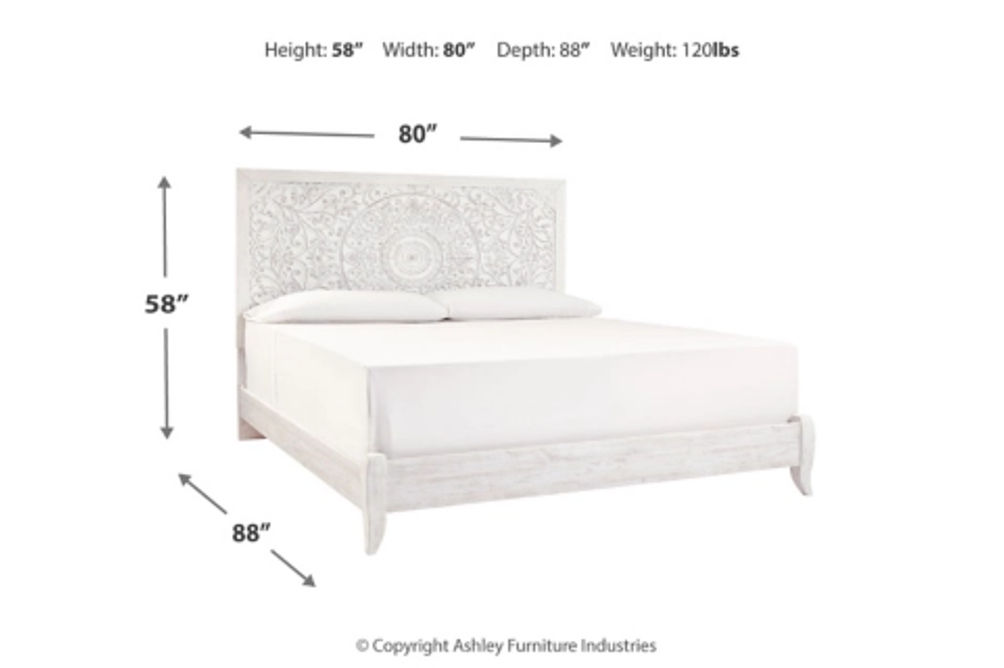 Signature Design by Ashley Paxberry King Panel Bed, Dresser and Mirror